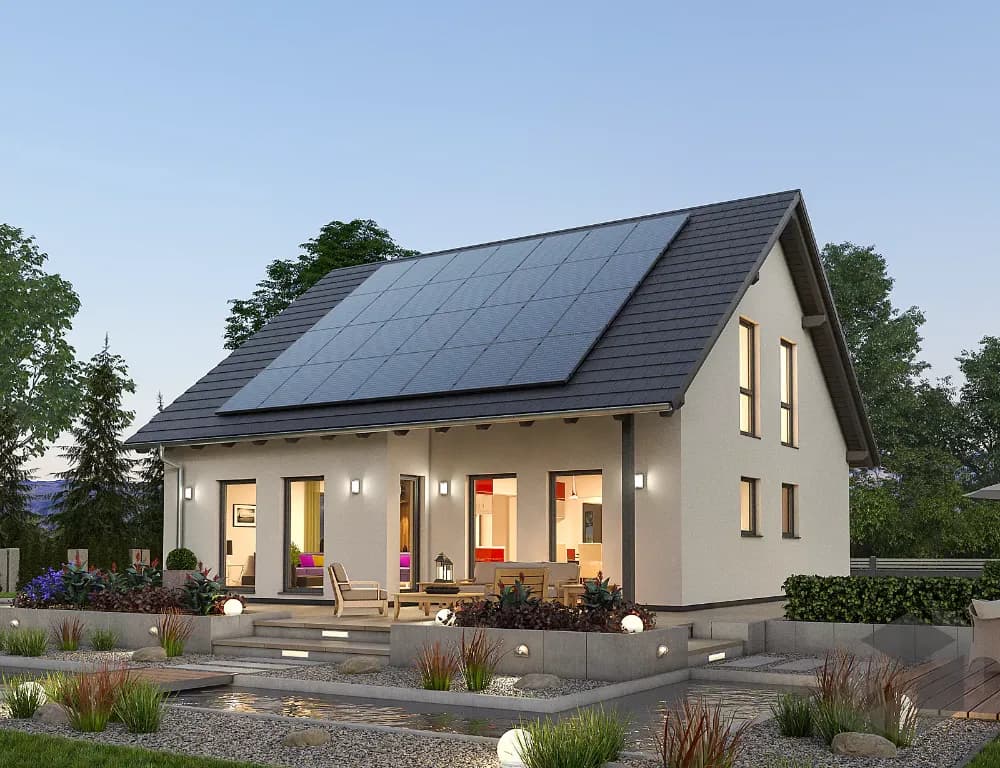 Einfamilienhäuser mit Wärmepumpe und Photovoltaik